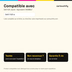 Imprimantes compatibles avec Dell 525 Toner Jaune compatible équivalent à 593BBLV, E525 · Switch