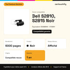 Dell S2810, S2815 Toner Noir compatible équivalent à 593BBMH, 47GMH : caractéristiques