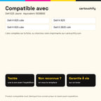 Imprimantes compatibles avec Dell 825 Toner Jaune compatible équivalent à 593BBSE, 3P7C4 · Switch