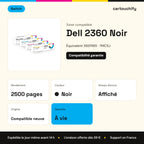 Dell 2360 Toner Noir compatible équivalent à 59311165, 7MC5J · Switch : caractéristiques