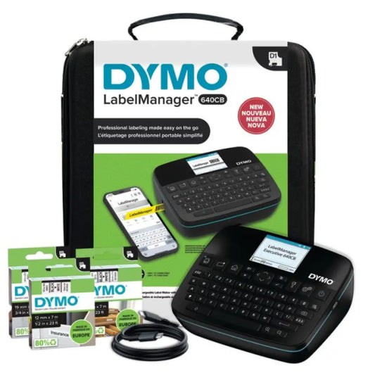 DYMO Etiqueteuse ’LabelManager 640 CB’ AZERTY en coffret - Etiqueteuses manuelles