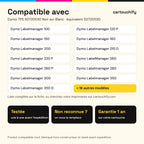 Imprimantes compatibles avec Dymo TPS S0720530 Ruban transfert thermique Noir sur Blanc compatible équivalent à S0720530 12mm