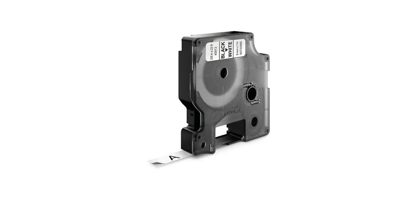 Dymo S0720680, Ruban titreuse Noir sur Blanc compatible, The Premium Solution