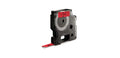 Dymo S0721630, Ruban titreuse Noir sur Rouge compatible, The Premium Solution