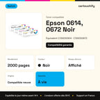 Epson 0614, 0672 Toner Noir compatible équivalent à C13S050614, C13S050672 · Switch : caractéristiques