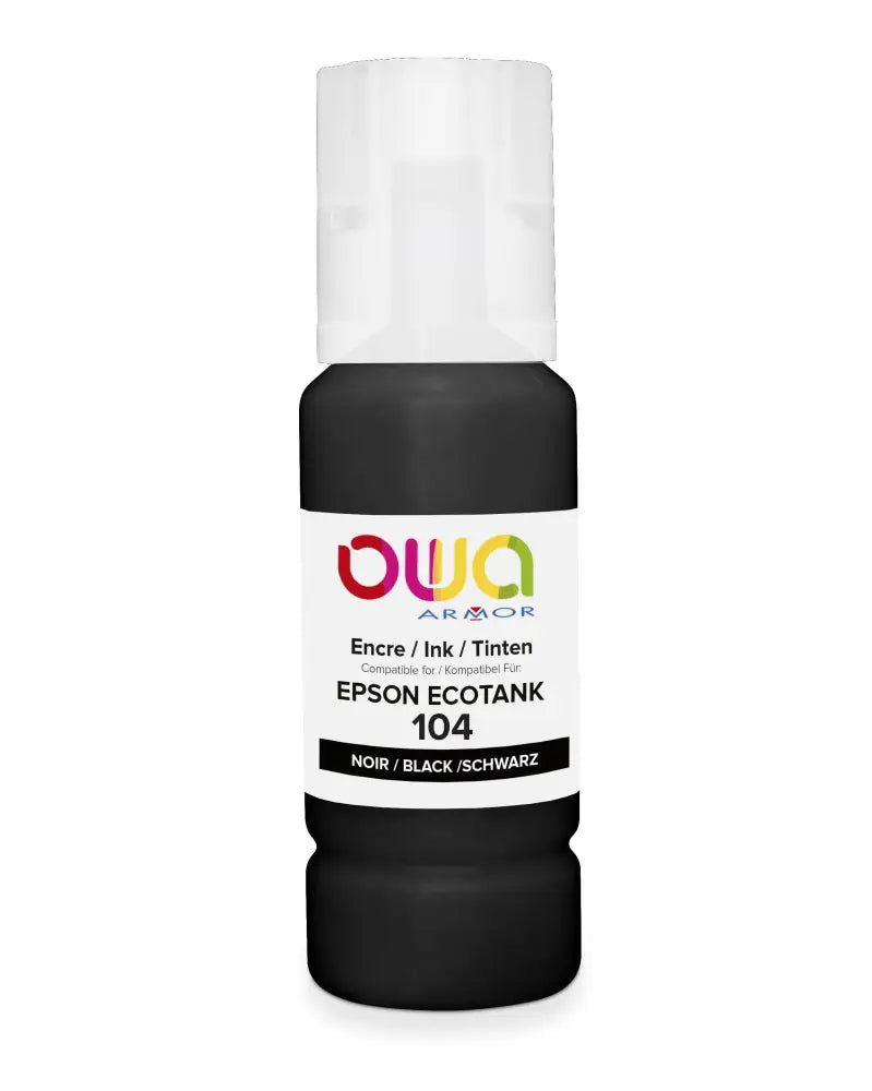EPSON 104 - bouteille d’encre compatible - Noir - Jet remanufacturé OWA