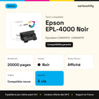 Epson EPL-4000 Toner Noir compatible équivalent à C13S051173, C13S051170 · Switch : caractéristiques