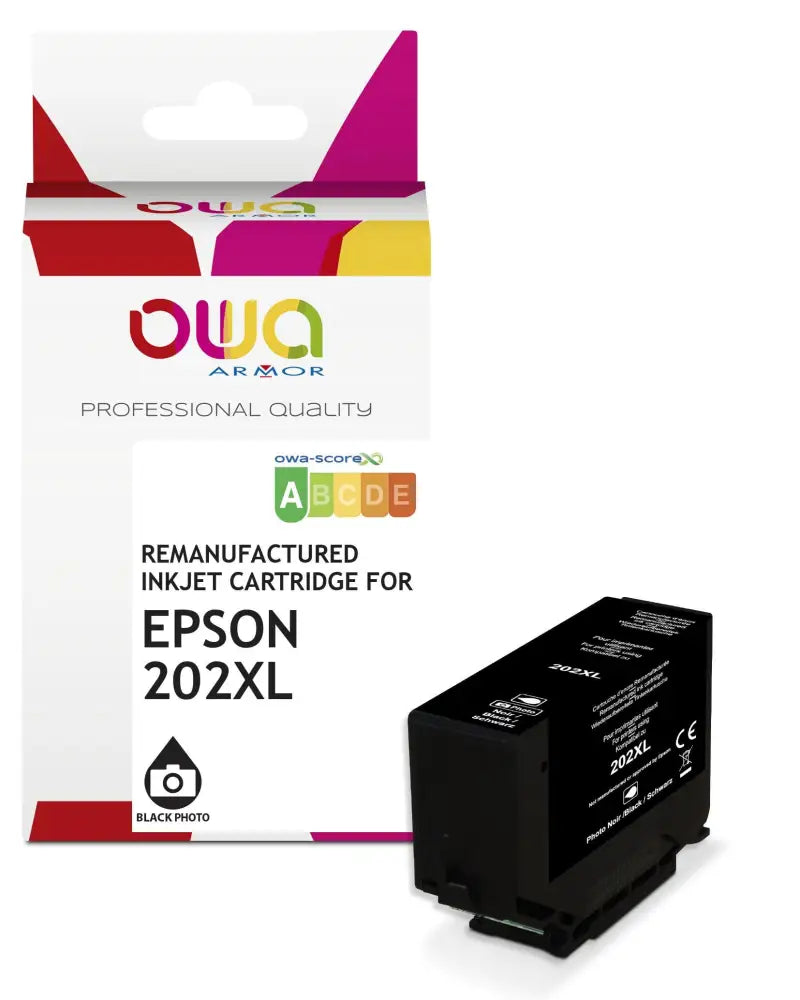 EPSON 202XL KIWI - Cartouche compatible - haute capacité - Noir Photo - Jet d’encre remanufacturé OWA