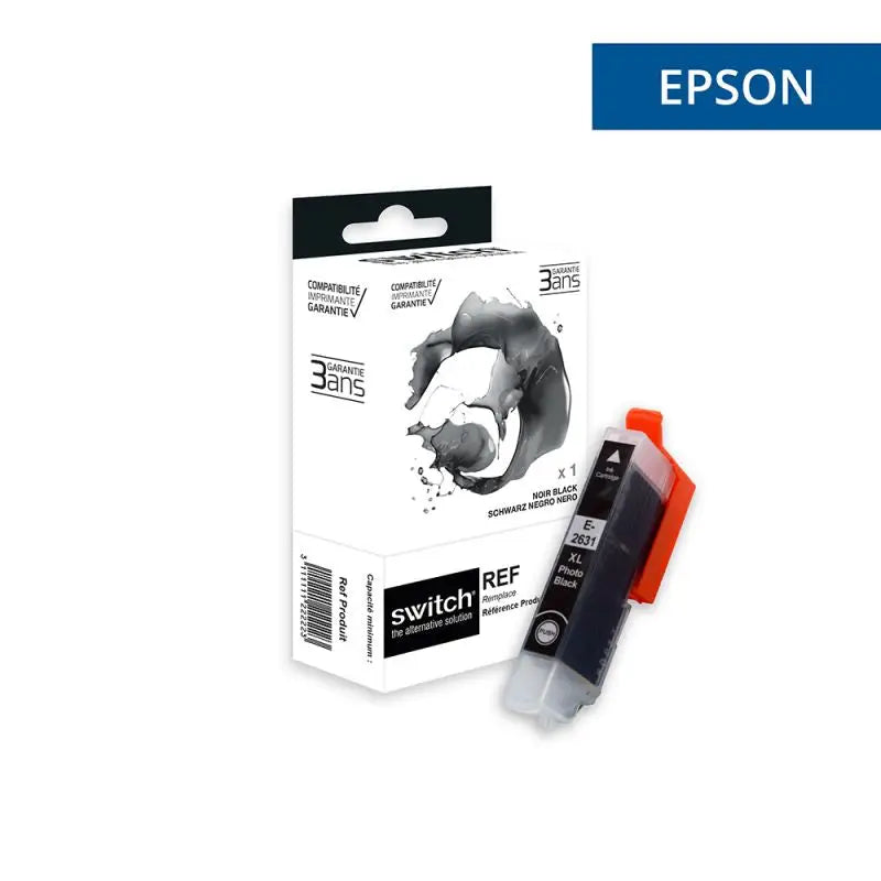 Epson 26XL Ours Polaire Cartouche Noir compatible équivalent à C13T26314012 · Switch