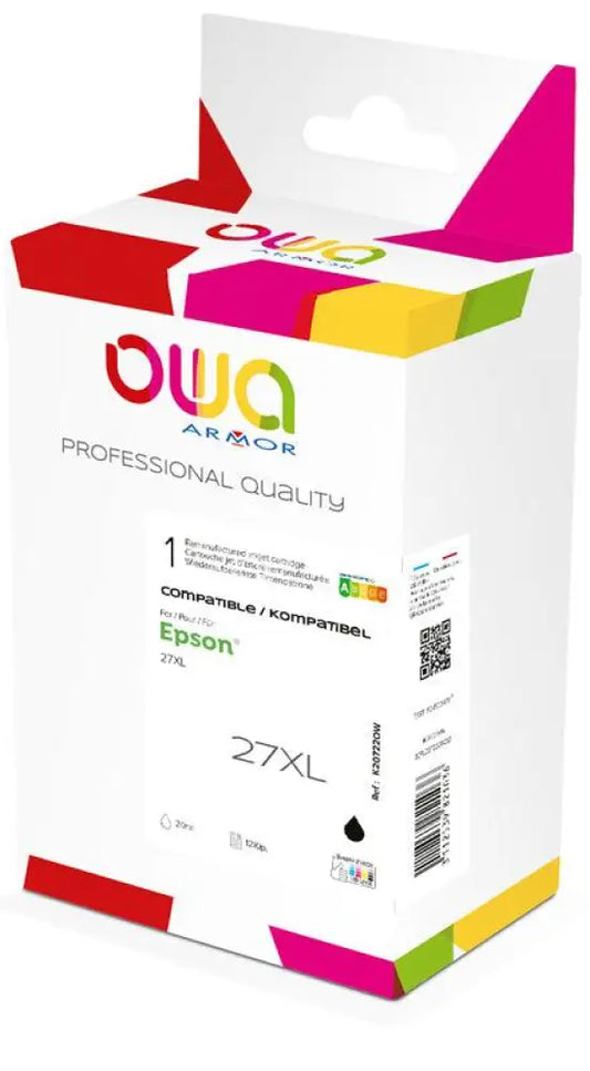 EPSON 27XL - Cartouche compatible - haute capacité - Noir - Jet d’encre remanufacturé OWA
