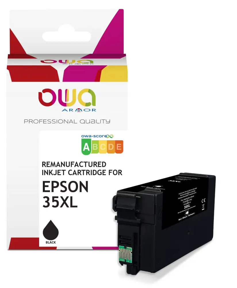 EPSON 35XL - Cartouche compatible - Noir - Jet d’encre remanufacturé OWA