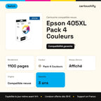 Epson 405XL Cartouche Pack 4 Couleurs compatible équivalent à C13T05H64010 · Switch : caractéristiques