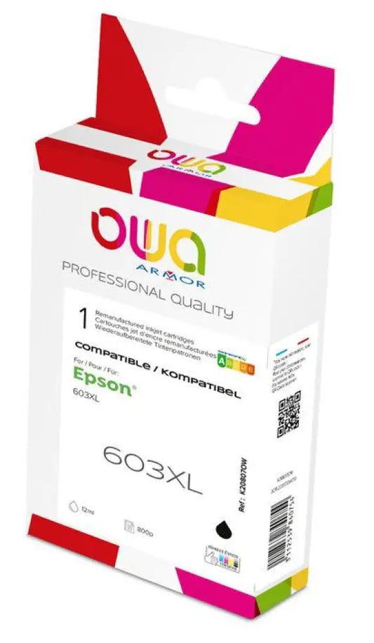 EPSON 603XL - Cartouche compatible - haute capacité - Noir - Jet d’encre remanufacturé OWA