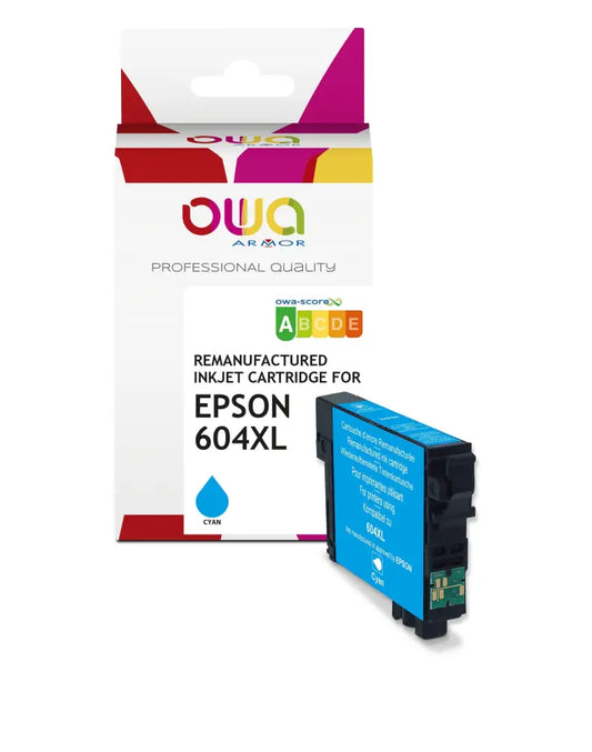 EPSON 604XL - Cartouche compatible - haute capacité - Cyan - Jet d’encre remanufacturé OWA