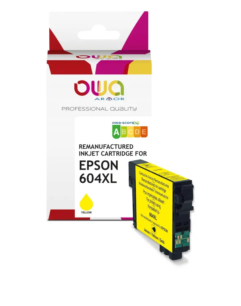 EPSON 604XL - Cartouche compatible - haute capacité - Jaune - Jet d’encre remanufacturé OWA