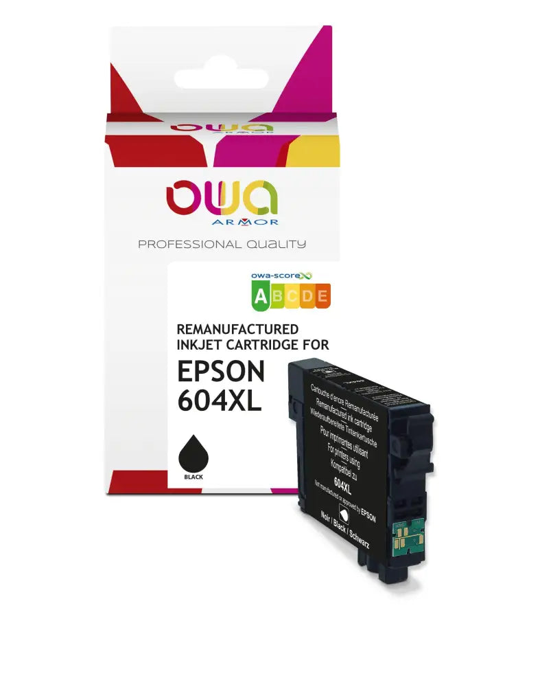 EPSON 604XL - Cartouche compatible - haute capacité - Noir - Jet d’encre remanufacturé OWA