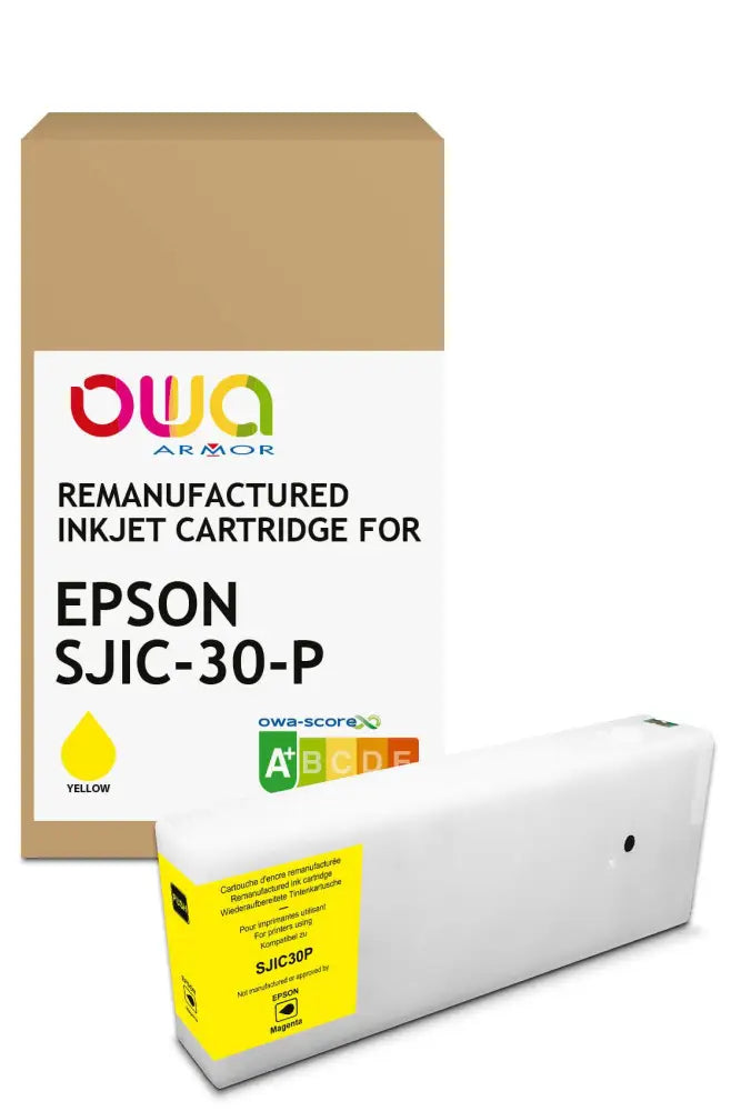 EPSON C 33 S0 20642 - Cartouche compatible - Jaune - Jet d’encre remanufacturé OWA