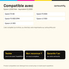 Imprimantes compatibles avec Epson LX350 Ruban Noir compatible équivalent à C13S015637