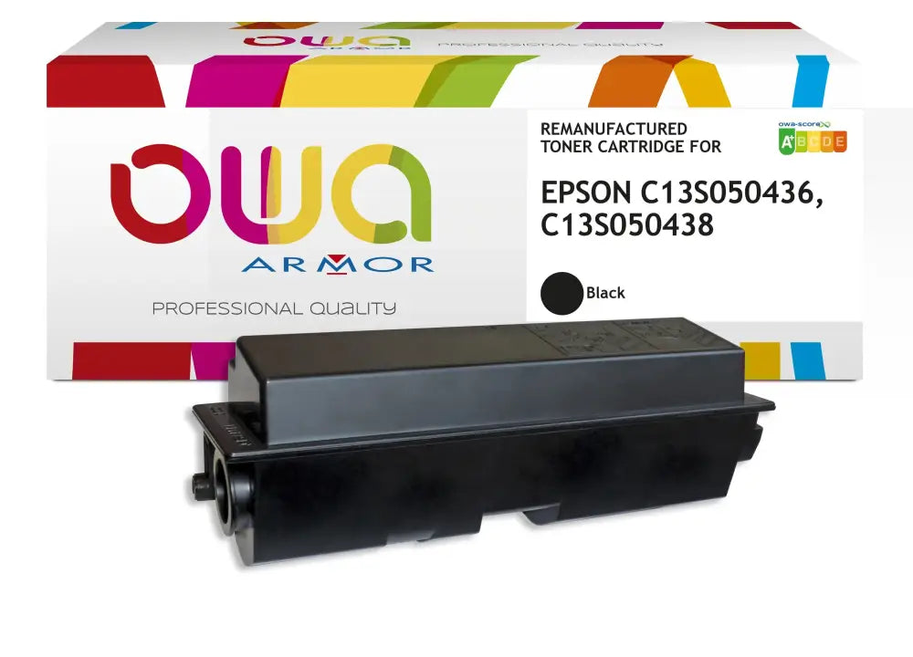 EPSON C13S050436 C13S050438 - Cartouche laser compatible - Noir - Toner remanufacturé OWA