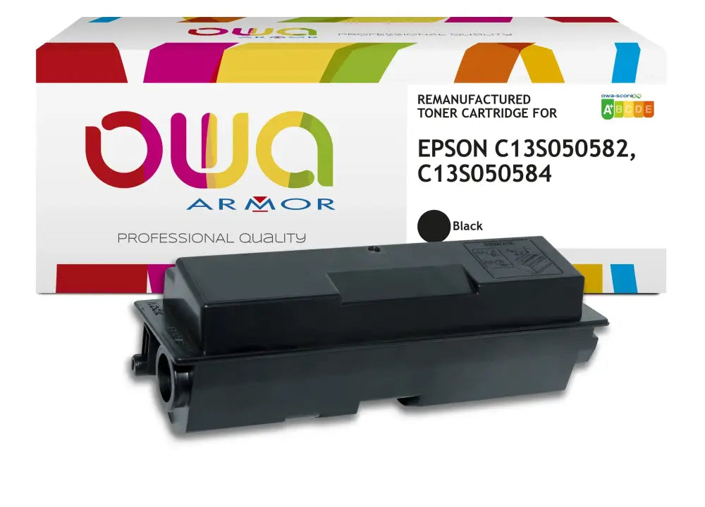 EPSON C13S050582 C13S050584 - Cartouche laser compatible - haute capacité - Noir - Toner remanufacturé OWA