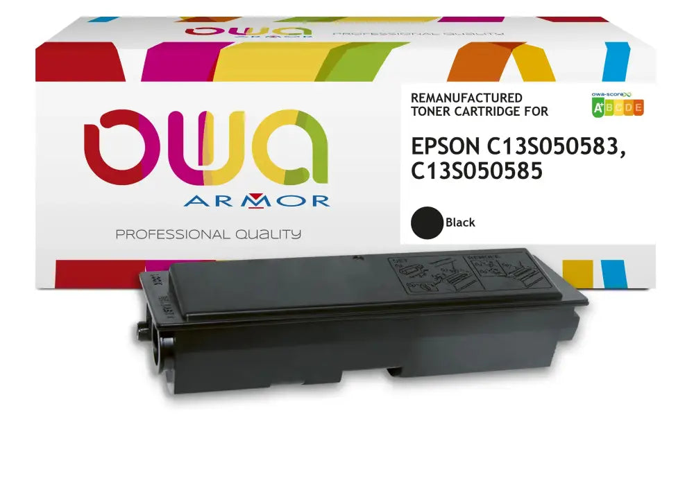 EPSON C13S050583 C13S050585 - Cartouche laser compatible - Noir - Toner remanufacturé OWA