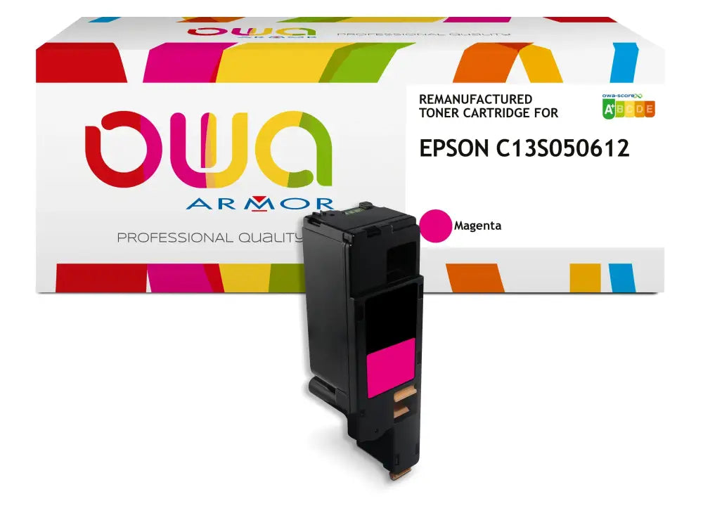 EPSON C13S050612 - Cartouche laser compatible - haute capacité - Magenta - Toner remanufacturé OWA
