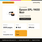 Epson EPL-1400 Toner Noir compatible équivalent à C13S050650 : caractéristiques