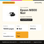 Epson M300 Toner Noir compatible équivalent à C13S050689 : caractéristiques