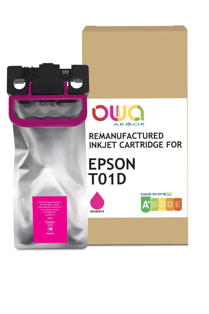 EPSON C13T01D300 - Cartouche compatible - Magenta - Jet d’encre remanufacturé OWA