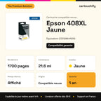 Epson 408XL Cartouche Jaune compatible équivalent à C13T09K44010 : caractéristiques