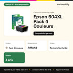 Epson 604XL Pack 4 Couleurs Switch RE : garantie 3 ans