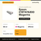 Epson C13T47A300 Cartouche Magenta compatible : caractéristiques