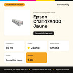 Epson C13T47A400 Cartouche Jaune compatible : caractéristiques