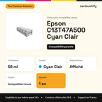 Epson C13T47A500 Cartouche Light Cyan compatible : caractéristiques
