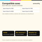 Imprimantes compatibles avec Epson T6124 Cartouche Jaune compatible équivalent à C13T612400