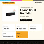 Epson 6368 Cartouche Noir mat compatible équivalent à C13T636800, T6368 : caractéristiques