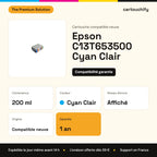 Epson C13T653500 Cartouche Light Cyan compatible : caractéristiques