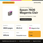 Epson 7606 Cartouche Light Magenta compatible équivalent à C13T76064010, T7606 : caractéristiques
