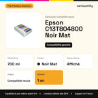 Epson C13T804800 Cartouche Noir mat compatible : caractéristiques
