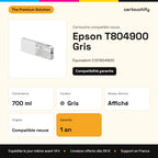 Epson T804900 Cartouche Gris compatible équivalent à C13T804900 : caractéristiques