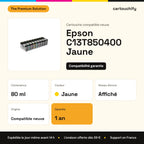 Epson C13T850400 Cartouche Jaune compatible : caractéristiques
