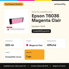 Epson T6036 Cartouche Magenta Clair compatible équivalent à 7880, 9880 : caractéristiques