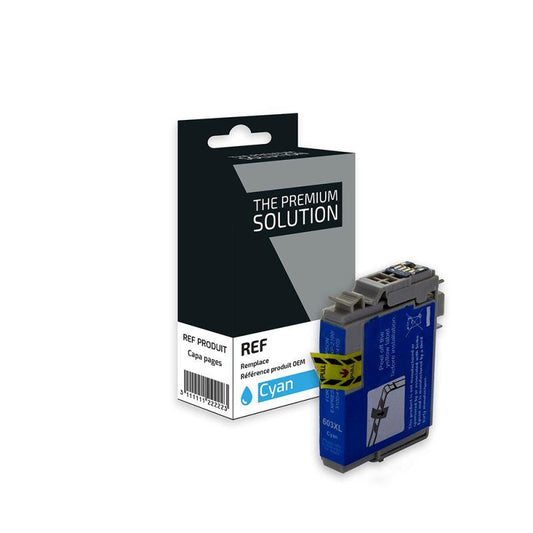 Cartouche Générique pour Epson 603XL C13T03A24010 - Etoile de mer Cyan - Cartouchify