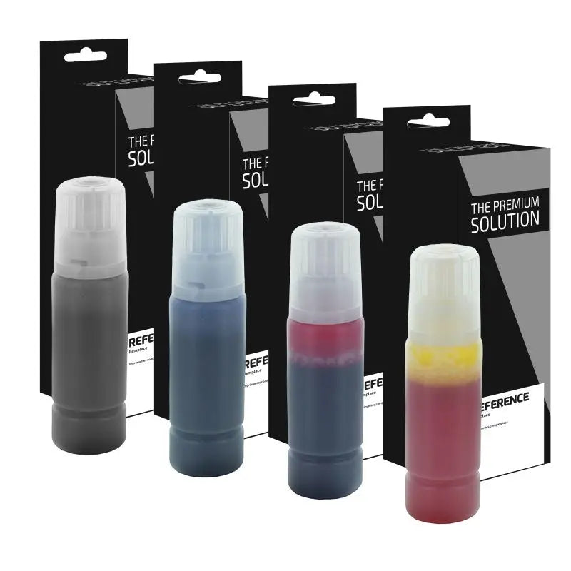 Epson E664, Flacon d’encre Pack 4 couleurs compatible The Premium Solution
