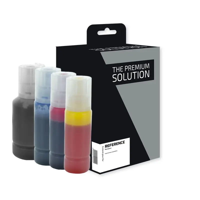 Epson E701, Flacon d’encre Pack 4 couleurs compatible - The Premium Solution