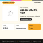 Epson ERC34 Ruban Noir compatible équivalent à ERC 30 : caractéristiques