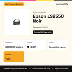 Epson LS2550 Ruban Noir compatible : caractéristiques