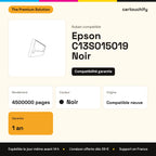 Epson C13S015019 Ruban Noir compatible équivalent à LS800 : caractéristiques
