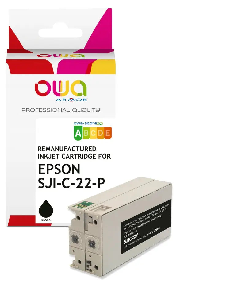 EPSON SJI-C-22-P-(K) - Cartouche compatible - Noir - Jet d’encre remanufacturé OWA