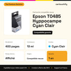 Epson T0485 Hyppocampe Cartouche Light Cyan compatible équivalent à C13T04854010 : caractéristiques